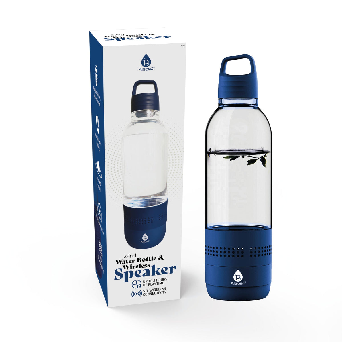 Pursonic Water Bottle with Built-In Wireless Speaker