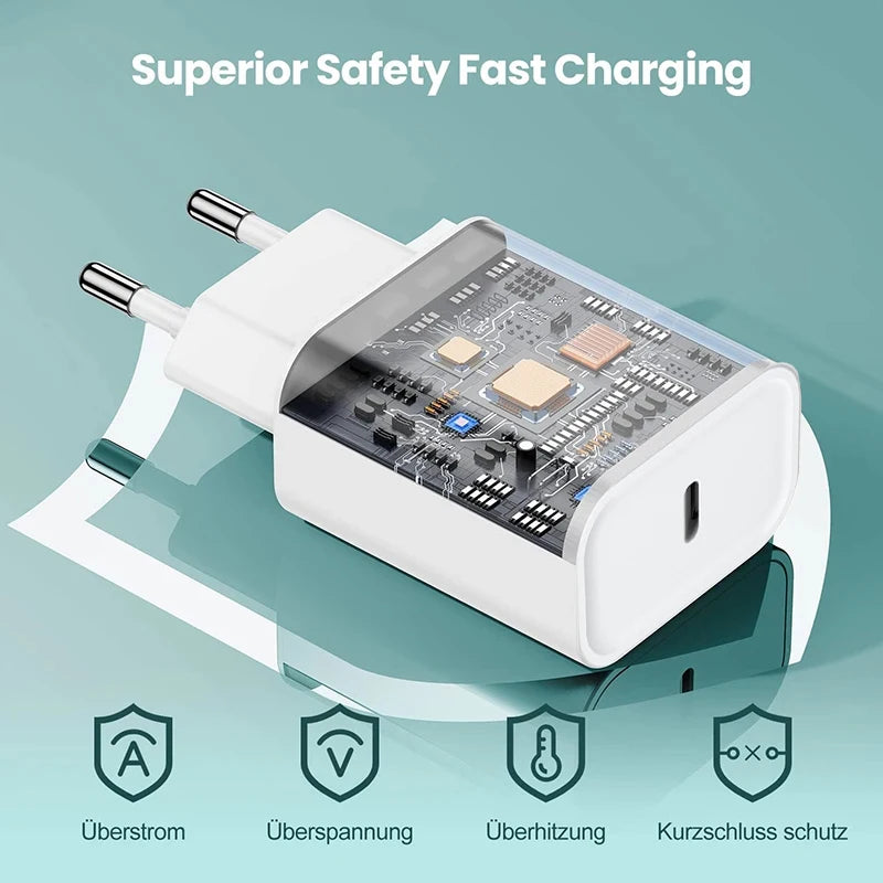 40W Charger USB C Cable w/ Power Adapter